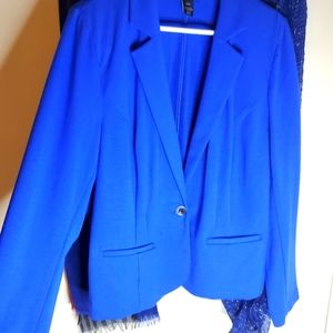 LANE BRYANT Royal Blue Blazer